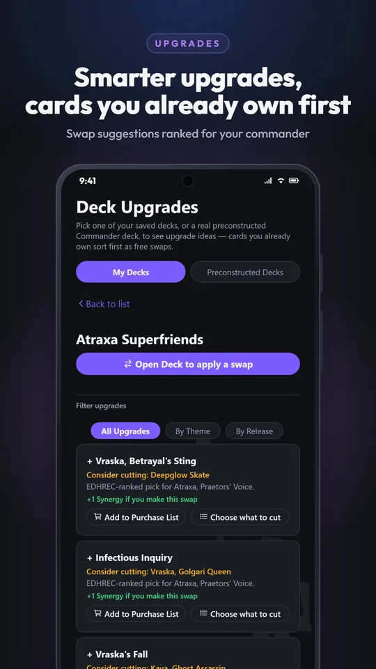Upgrade suggestions